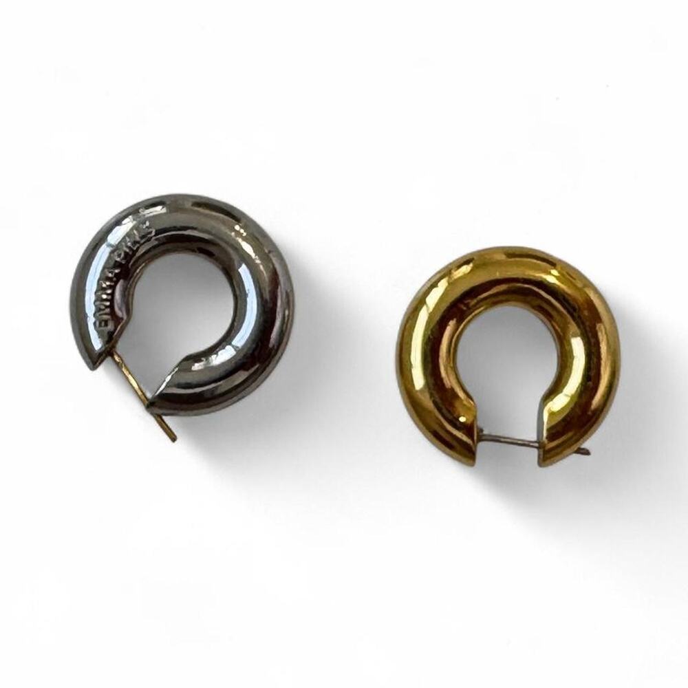 Emma pills hoop earrings